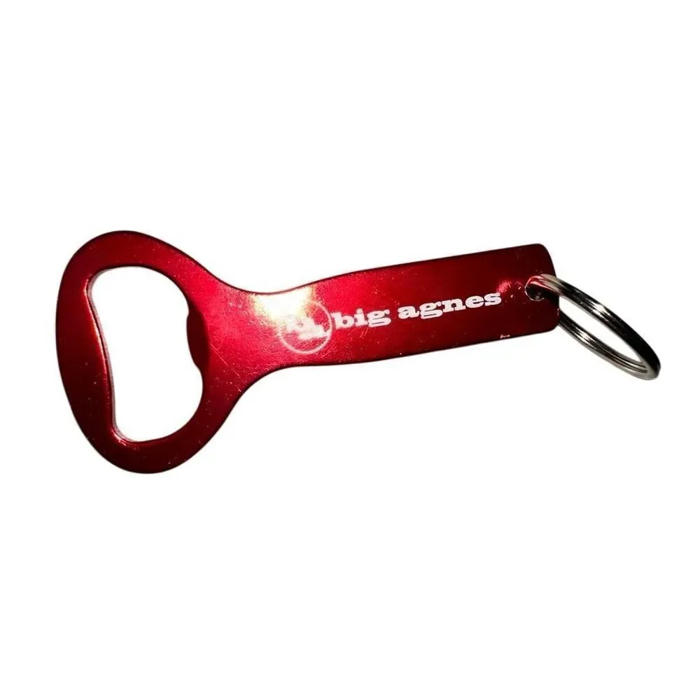 Big Agnes Red bottle opener Keychain camping outdoor recreation